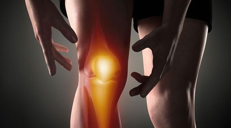 Disruption of metabolic processes in the joint structure can cause pain in the knee